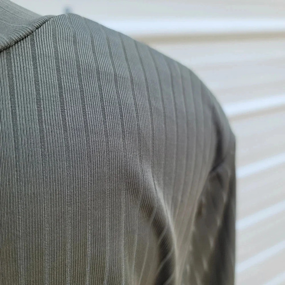 NWT Full Circle Trends Womens Green Short Sleeve Mock Neck Stretch Ribbed Top 2X - Picture 6 of 10